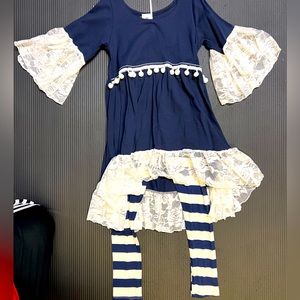 Mia Belle Girls size 6/6x blouse and pants